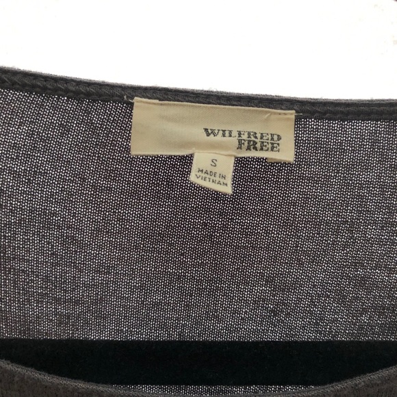 Aritzia Wilfred Free Gray Pockets Sweater Dress - Picture 3 of 7